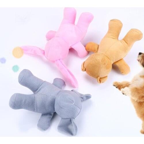 Plush Dog Toy Anti-biting Realistic Elephant Puppy Toy Bear Dog Toy Cleaning Teeth Supplies Toy Dogs Interactive Toys
