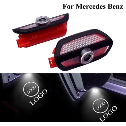 Fits for Mercedes Benz S Class W222 S550 S400 S600 S63 S65 AMG Car LED Door Light Auto Emblem Welcome Lamp Laser Projector