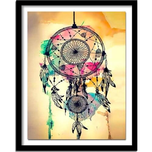 Full Square Diamond 5D DIY Diamond Painting "Indian dreamcatchers" 3D Embroidery Cross Stitch Painting Decor BK