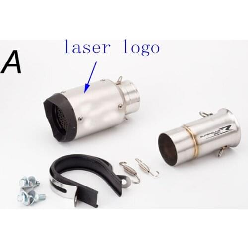 Slip On For Super DUKE 1290 R GT 2017 2018 Motorcycle Carbon Fiber Exhaust System Pipe Modified Connection Mid Link Pipe Muffler