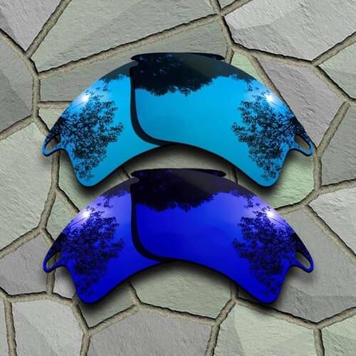 Sky Blue&Violet Blue Sunglasses Polarized Replacement Lenses for Oakley Fast Jacket XL