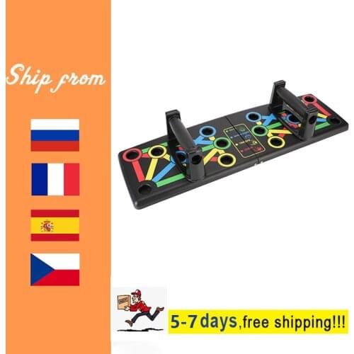 9 in 1 Push Up Rack Board Men Women Comprehensive Fitness Exercise Stands Body Building Training System Sport Home Gym
