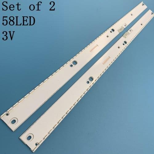 New 2 PCS LED backlight strip for Samsung UE49KU6670U UE49KU6500 UE49MU6500 BN96-39674A 39673A 39671A 39672A BN96-39880A 39882A