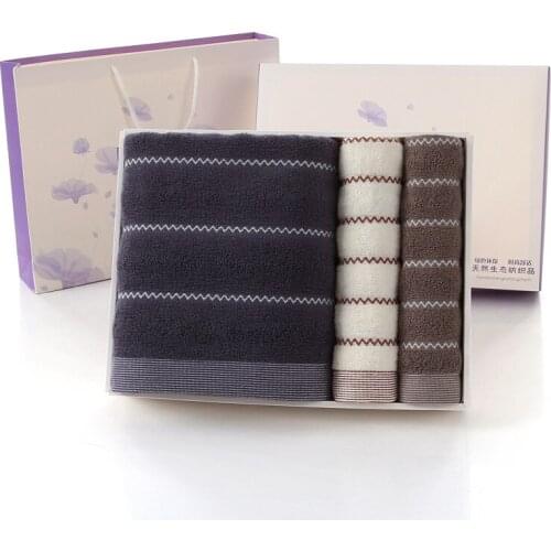 Three-piece cotton Face Hand Bath Towel Bathroom Absorbent Quick Drying Cotton Towel AAA Quality Cotton Cloth