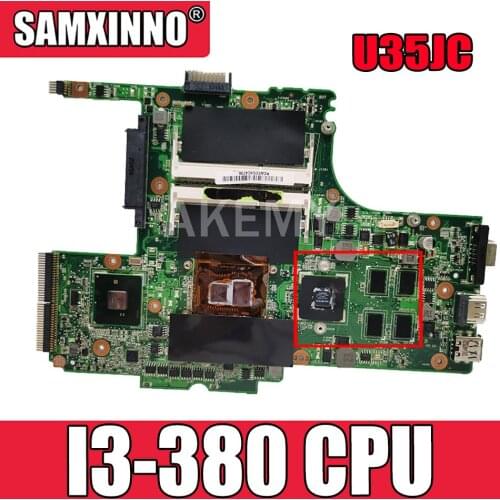U35JC I3-380 CPU mainboard REV2.0 For ASUS U35J U35JC laptop motherboard 60-N3ZMB1300-A19 100% Tested Working