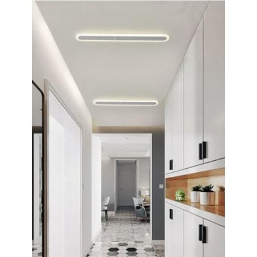 Led ultra-thin strip light body induction lamp corridor porch aisle cloakroom household lamp
