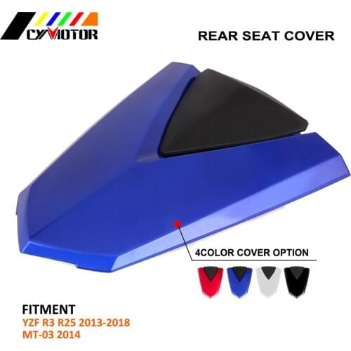 Motorcycle ABS Plastic Rear Seat Protective Cover Cap For YAMAHA YZF R3 R25 13 14 15 16 17 18 MT-03 2014