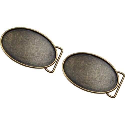 2 Retro American Western Cowboy Rodeo Indian Oval Belt Buckle Mens Replacements