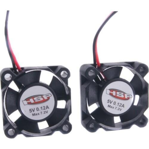 2PCS RC Model Motor Heat Sink Fan 25*10mm Cooling DC5V 7.4V 0.15A JST Connector