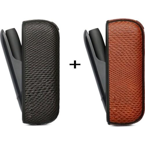 2PC Lot Leather Case for Iqos 3.0 duo Cover Pouch for iqos 3 Protective Holder Bag Accessories