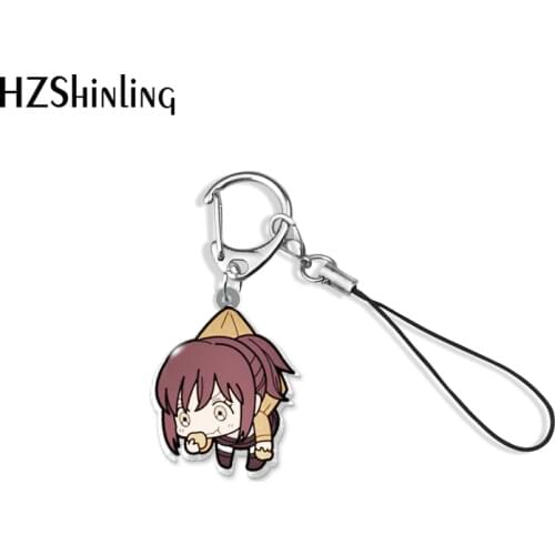 2021 Attack on Titan Cartoon Anime Acrylic Keychain Resin Epoxy Mobile Phone Multi-using Keychain