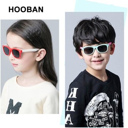 2021 Fashion Polarized Kids Sunglasses Classic Children Silicone Sun Glasses For Boys Girls Vintage Safty Soft TR90 Baby Eyewear
