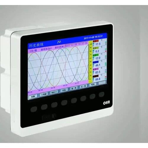 Datalogger flow temperature pressure paperless data recorder with RS485 communication