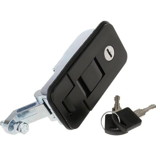 Lock Lock Box Tools Camper Trailer Truck 4x4 4WD Caravan With 2 Key - Black
