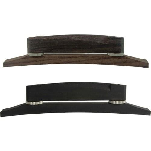 FLEOR Ebony or Rosewood Jazz Guitar Bridge for 6 Strings Archtop Jazz Guitar JS-02