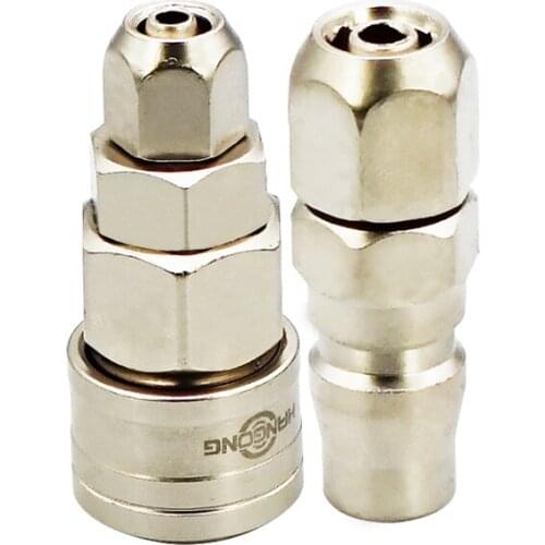 Boutique self-locking C-type quick connector SP/PP/SM/PM Air compressor blow gun quick-release male and female PU pipe joint 8/1