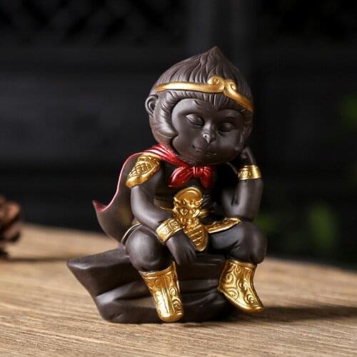 Tea Ornaments Great Sage Equal To Heaven Monkey Tea Set Creative Ornaments Boutique Can Raise Kung Fu Tea Ceremony Clay Tea Pet