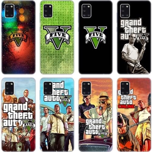 Grand Theft Auto GTA V 5 6 Soft Case for Samsung Galaxy A02 A10 A11 A12 A20 A20E A21 S A22 A30 A31 A32 A01 Core Silicone Cover