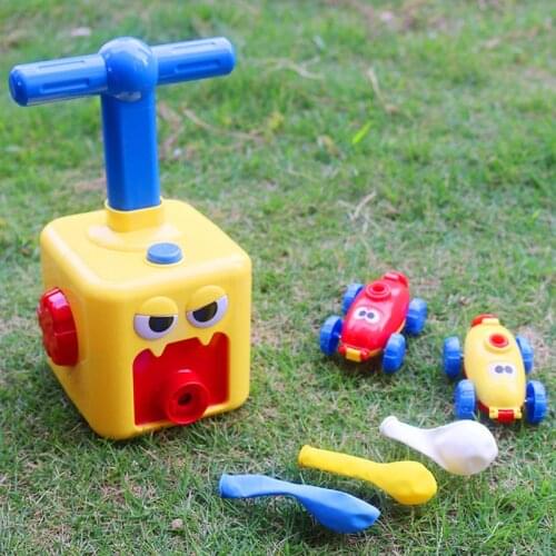 Kids Car Toys for Children Aerodynamic Forces Inflatable Balloons Toy Car Inertial Power Balloon Toy Baby Early Education Gift
