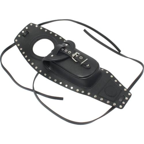 Motorcycle Gas Bag PU Leather Fit for Sportster 1200 Forty Eight XL1200X: 2010–2020 495mmx173mmx32mm
