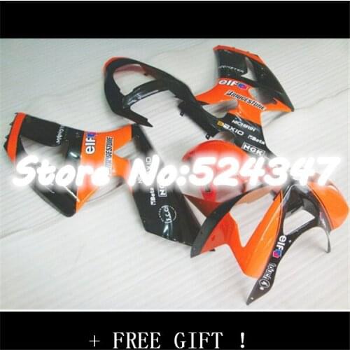Injection Fairing parts fit for KAWASAKI Ninja ZX6R 03 04 Motorcycle ZX 6R 636 2003 2004 ZX-6R Orange black ABS Fairings set