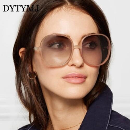DYTYMJ Round Sunglasses Women 2021 Fashion Oversized Sun Glasses Female Vintage Shades For Ladies Wholesale Lentes De Sol Mujer