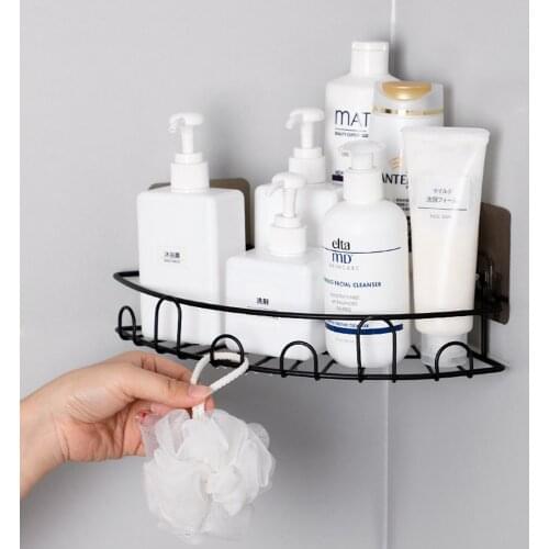 Kitchen Organizer Wall Triangle Bracket Wall Storage Rack Spice Rack Cabinet Shelf Kitchen Gadget Supplies Bathroom Rack