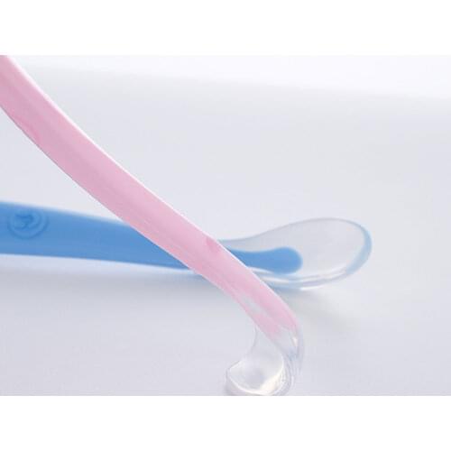 Baby Soft Silicone Spoon Candy Color Cutlery Spoon Children Feeding Dishes Tableware Food Baby Feeding Tools Feeder Appliance
