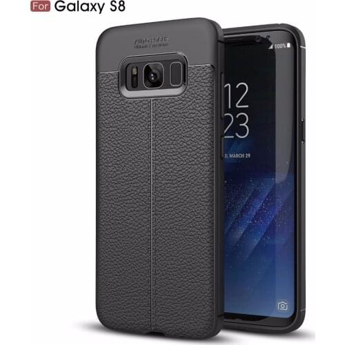 Kolpler Soft TPU Silicone bumper case for Samsung Galaxy S8 S8 Plus case dermatoglyph case cover for Samsung G950 G955 bumper