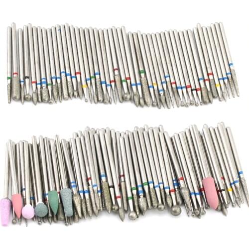 4pcs Nail Drill Set Professional Electric Milling Cutters Bit Ball Stone Metal Brush Manicure Machine Accessories Tools