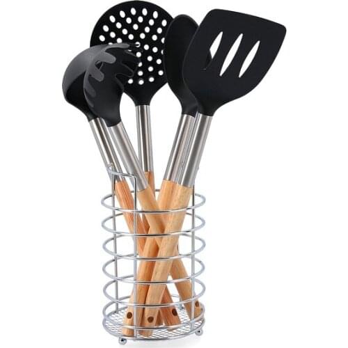 Kitchen Utensils Set Quid Baobab Plastic (12,5 x 12,5 x 36 cm) (6 pcs)