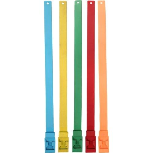 Identification Collar Marking Tape 5 Different for Identifying Sick Livestock, 59 cm for the neck, 36 cm for the legs