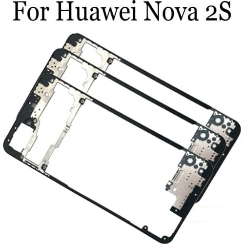 Front Housing Chassis Plate LCD Display Faceplate Frame (No LCD) For Huawei Nova 2S Middle Frame Housing For Huawei Nova 2 S