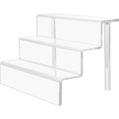 Transparent 3-layer Jewelry Dessert Display Stand Acrylic Multipurpose Storage Rack Necklace Showcase Holder Pendant