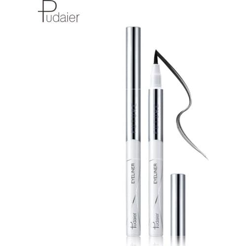 Pudaier Eyeliner Durable Waterproof Anti-Sweating Non-Dizzy Dry Early Scholar Soft Head Makeup Goods Cosmetic Gift for Women