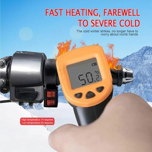 Waterproof Dustproof Wear-resistant Warmth Electric Scooter Heating Handlebar Grips Non Slip Dustproof Electric Hand Grips