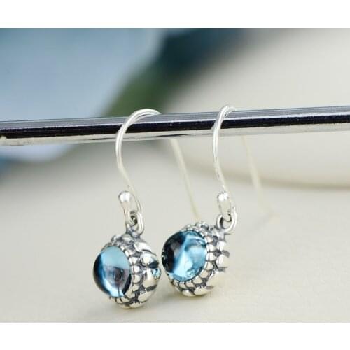 Gemstone Drop Earrings For Women Elegant Natural Topaz 100% 925 Sterling Silver Earrings Fine Jewelry For Wholesale