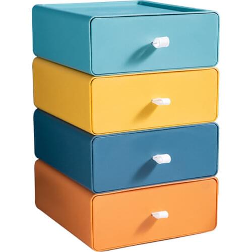 Stackable Storage Drawer Cosmetic Mask Cabinet Storage Box Large Jewelry Container Office Sundries Stationery Medicine Case
