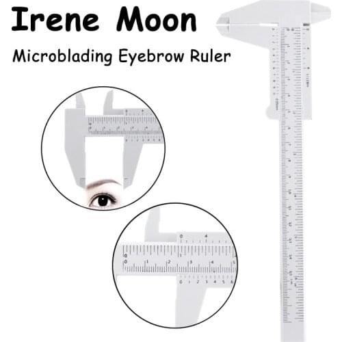 1pcs Microblading Eyebrow Measuring Ruler Plastic Eyebrow Tattoo Shaping Stencil Caliper Permanent Makeup brow Tattoo Supplies