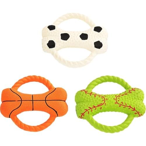 1 Pc Bone Shape Chew Toy Dog Puppy Interative Tug Toy Molar Training