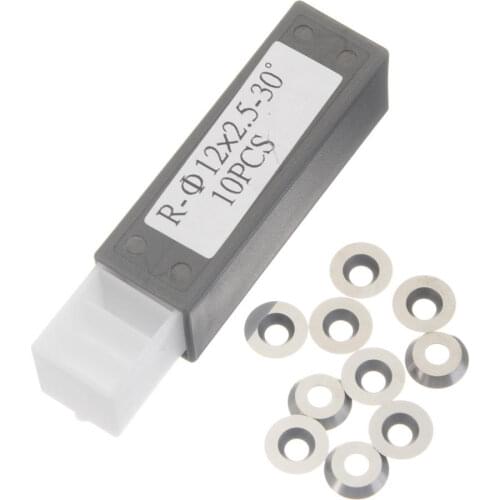 10pcs 12mm Round Carbide Inserts Milling Cutter for Wood Turning Tool