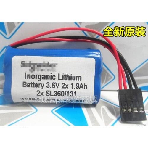 10PCS 3.6V 2x1.9ah 2xSL360/131 360/131 SL360 lithium battery SL360/131 batterise Tsx17 battery Take the plug