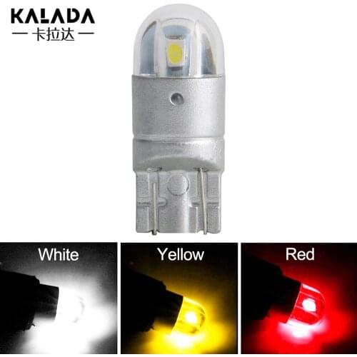 10 PCS Motorcycle T10 W5W 194 3030 2SMD Car LED Bulb Side marker Light For Car 12V License Plate Auto Reading Wedge Dome lights