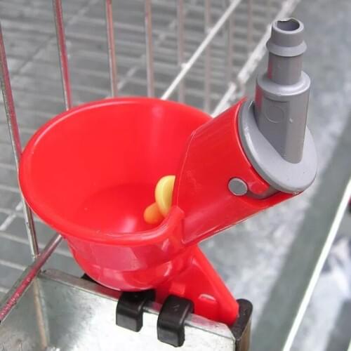 50 pcs poultry cup chicken bird quial nipple drinker waterer cage