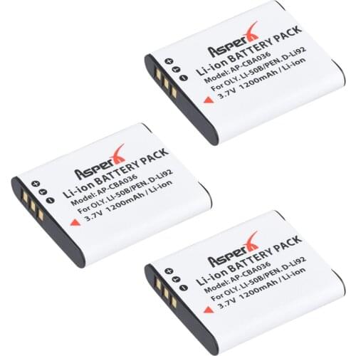 3Pcs Li-50B LI50B 50B Battery for Olympus SP 810 800UZ u6010 u6020 u9010 SZ14 SZ16 D755 u1010 SZ30 SZ20 XZ-1 VR350 SZ31 SZ16