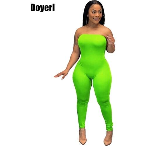 Bandage Bodycon Jumpsuit Women One Piece Outfit Women Summer Jumpsuit Overalls for Women Slim Skinny Rompers Womens Jumpsuit
