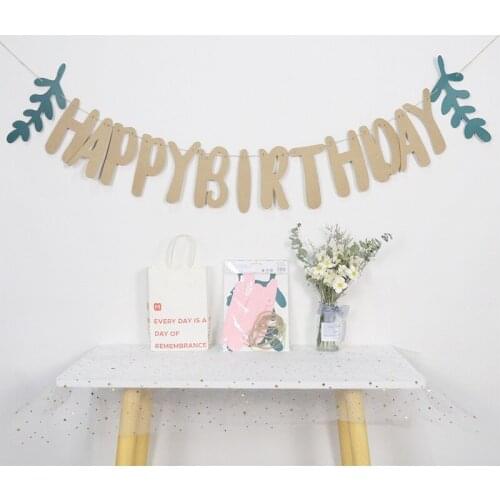 Girl Faovr Birthday Banner Garlands Bunting Party Supplies Baby Shower Wedding Garland Flags Party Decoration Party Styling