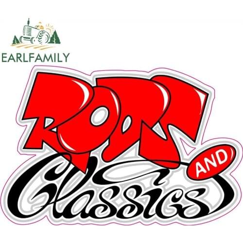 EARLFAMILY 13cm x 8.6cm Rods and Classics Decal Funny Car Styling Personality Waterproof Car Stickers Vinyl Decal Graphical