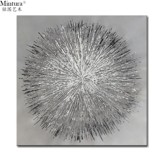 Mintura Painting for Living Room Wall Art Abstract Burr Ball Acrylic Canvas Oil paintings Art Hand Painted Hotel Decor No Framed