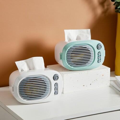Nordic Home Decoration Radio Ornaments ABS Material Car Tissue Case Living Room Table Napkin Box Home Decor Tissue Box Holder